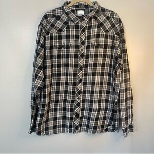 Columbia Black and White Plaid Men's Shirt